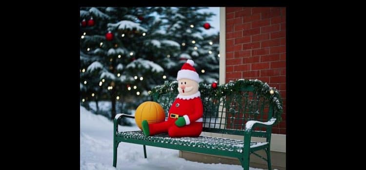 Leave a cozy spot outside for Santa to rest his boots after spreading Christmas magic!