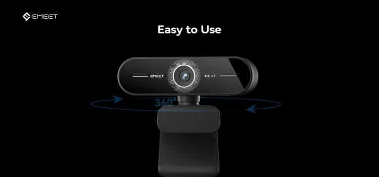 EMEET SmartCam C60E | Ultra HD 4K/2K/1080P Webcam with Auto Focus