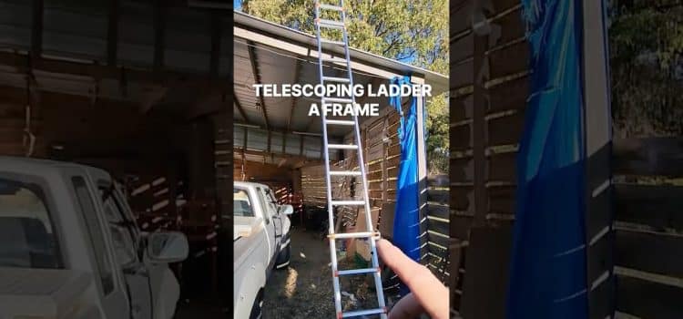 VEVOR Telescoping Ladder | A Frame 13 FT 35°, 107°, and 180°, meeting different height requirements