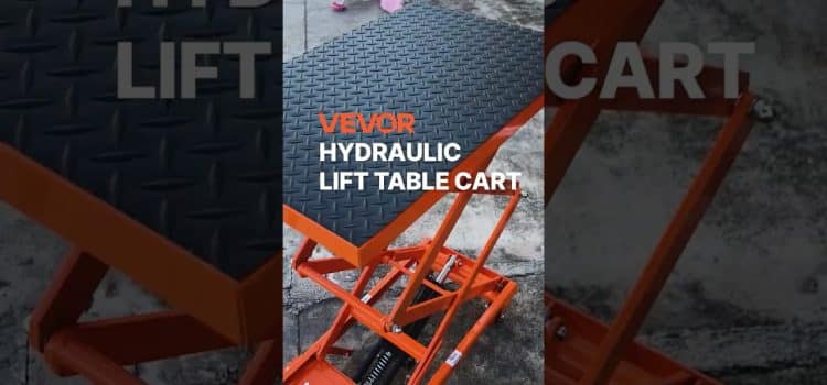 Conquer Heavy Lifting Tasks Effortlessly With VEVOR Hydraulic Lift Table Cart